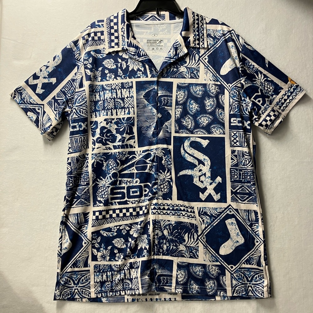MLB Chicago White Sox Hawaiian Shirt Giveaway 6/8/24 SGA Size XL  Tiki Pizza